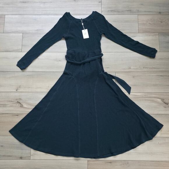 Downeast Destination Dress Long Sleeve Midi Rib Knit Dress Women Sz XS - Picture 3 of 9